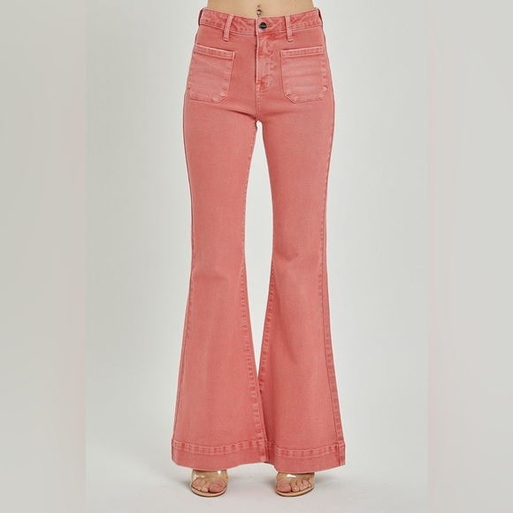 High Rise Patch Pocket Bell Bottom Jeans - Risen - Picture 5 of 5